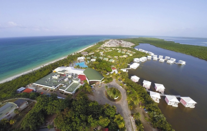 Aerial view of the Meliá Cayo Coco. The other three properties recognised by the Cuban government for their environmentally sustainable practices were the Pestana, also in Cayo Coco and the Iberostar Daiquirí and Playa Pilar, both in Cayo Guillermo.