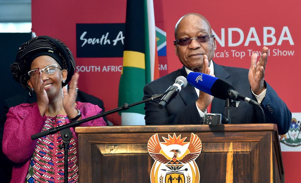 South Africa tourism says "I do". President Jacob Zuma and Minister of Tourism Tokozile Xasa at the INDABA 2017. Source: GovernmentZA