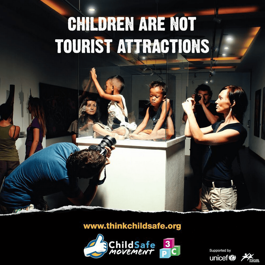 Orphanage tourism. Children are not tourist attractions.