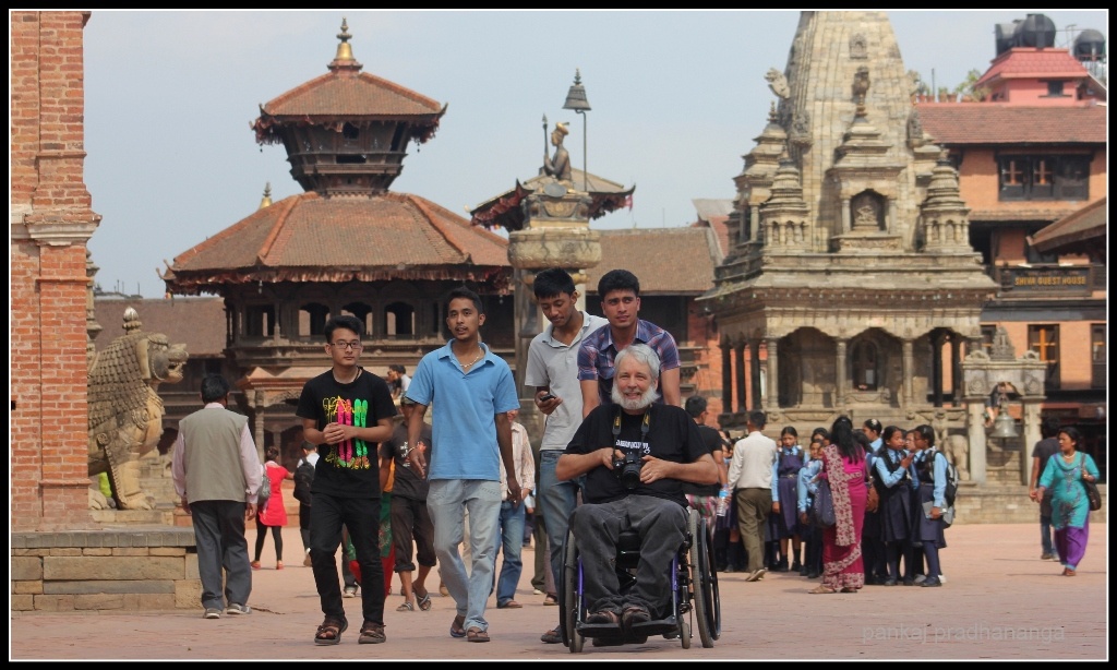 The late Dr Scott Rains explored Nepal in his wheelchair, shared his adventures, and inspired others to do the same © Four Season Travel & Tours