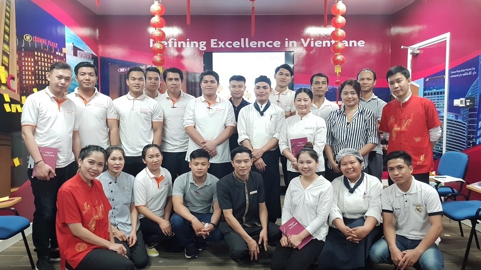 Crowne Plaza Vientiane's "Green Team', discussed in a Sustainable Tourism Laos Showcase by "Good Tourism" Partner WeAreLao.