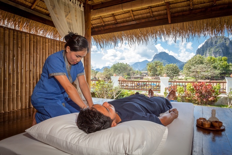 Spa and massage at Riverside Boutique Resort, Vang Vieng, Laos