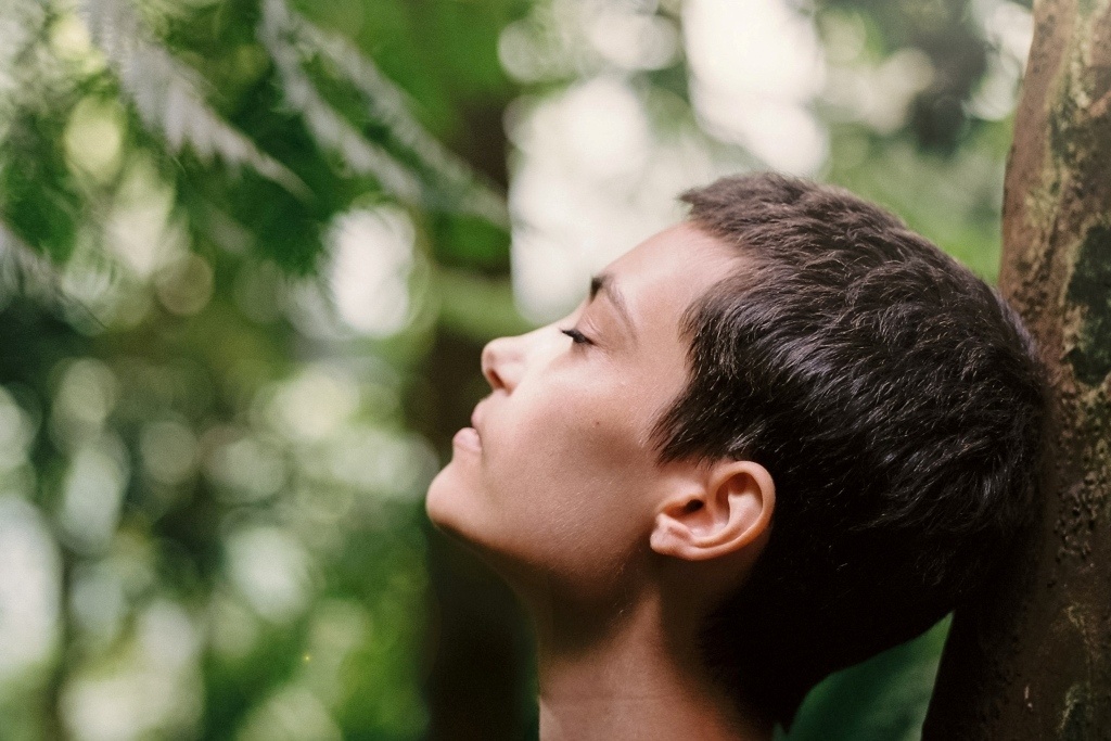 'Forest bathing'. No water necessary. By Motoki Tonn via Unsplash. https://unsplash.com/photos/X00q3RXcyZ4