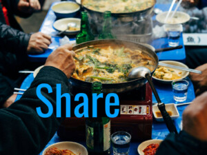 Share 'Good news in travel & tourism April-June 2024' as you would share a meal in Seoul, South Korea. Image by Markus Winkler (CC0) via Unsplash. https://unsplash.com/photos/person-cooking-at-table-1gkvpUCQkmA
