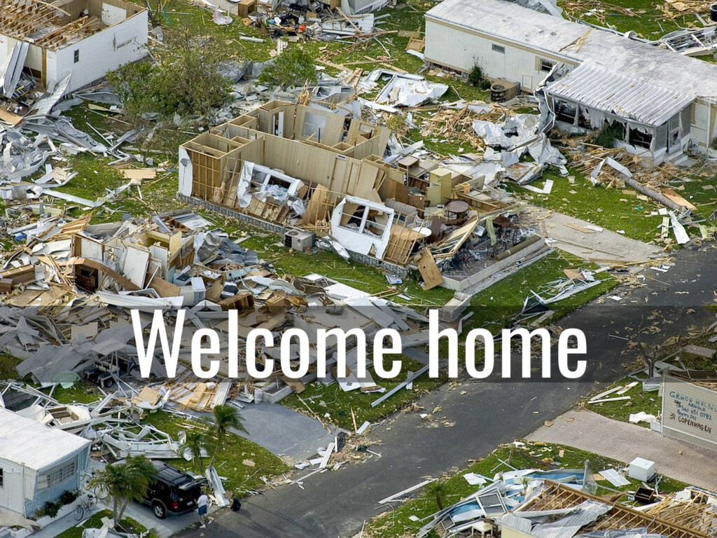 Domestic disasters & destination ‘dupes’: Climate change impels travel closer to home. Worried about climate change and associated risks to property, American vacationers are growing reluctant to travel far from home. Image by WikiImages (CC0) via Pixabay. https://pixabay.com/photos/hurricane-devastation-charley-63005/ "GT" added the text.